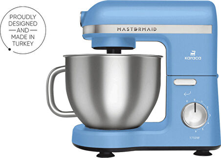 Karaca Mastermaid Chef Pro Çift Kollu Stand Mikser Royal Blue 1750 W